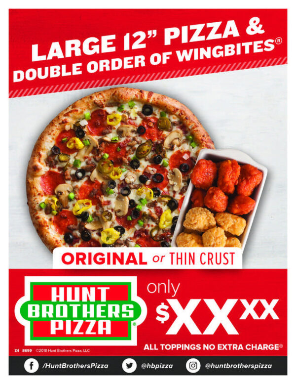 1003 | Whole Pizza + Double Order WingBites®